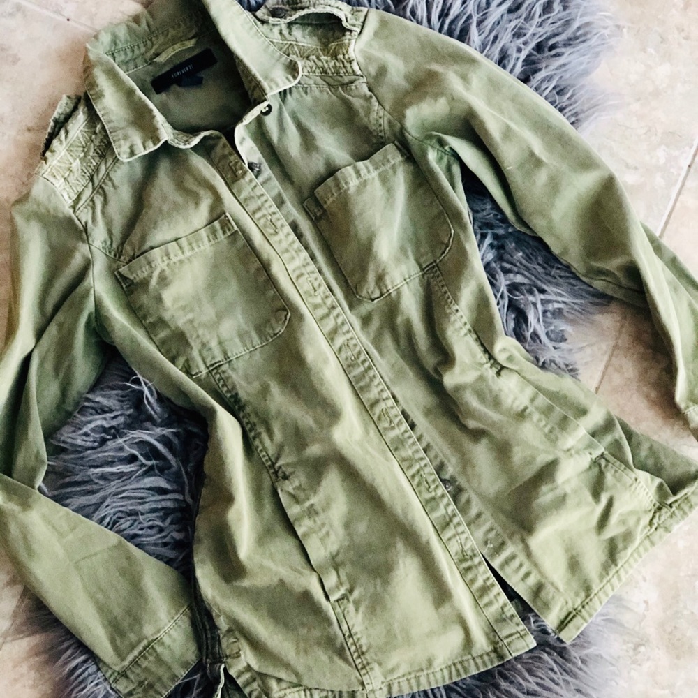 Army Green Shirt Jacket